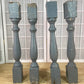 Balusters - 4 Vintage Gray Wood Balusters, Reclaimed Spindles, Architectural Salvage, B by The Old Grainery (Architectural...