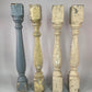 Balusters - 4 Vintage Painted Wood Balusters Architectural Salvage Spindles Porch Trim, A29 by The Old Grainery (art and c...
