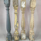 Balusters - 4 Vintage Painted Wood Balusters Architectural Salvage Spindles Porch Trim, A29 by The Old Grainery (art and c...