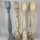 Balusters - 4 Vintage Painted Wood Balusters Architectural Salvage Spindles Porch Trim, A29 by The Old Grainery (art and c...