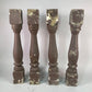 Balusters - 4 Vintage Painted Wood Balusters Architectural Salvage Spindles Porch Trim, Q by The Old Grainery (Architectur...