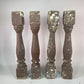 Balusters - 4 Vintage Painted Wood Balusters Architectural Salvage Spindles Porch Trim, Q by The Old Grainery (Architectur...