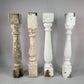 Balusters - 4 White Wood Balusters Reclaimed Spindles Porch Post House Trim, A31A by The Old Grainery (baluster, chippy pa...