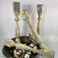 Balusters - 4 Vintage Yellow Wood Balusters, Reclaimed Spindles, Architectural Salvage, A28 by The Old Grainery (art and c...