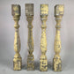 Balusters - 4 Vintage Yellow Wood Balusters, Reclaimed Spindles, Architectural Salvage, A28 by The Old Grainery (art and c...
