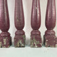 Balusters - 4 Vintage Burgundy Wood Balusters, Reclaimed Spindles, Architectural Salvage, O by The Old Grainery (Architect...