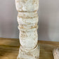Home Goods - Set 3 White Wooden Pillar Candlestick Holders, Mantel Decor, Table Centerpiece, by The Old Grainery (candle c...