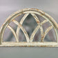 Windows - Half Arched Distressed Farmhouse Cathedral Window, Rustic White Faux Frame by The Old Grainery (cathedral, churc...