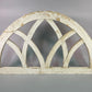 Windows - Half Arched Distressed Farmhouse Cathedral Window, Rustic White Faux Frame by The Old Grainery (cathedral, churc...