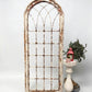 Windows - Large Wood Metal Arched Window Wall Decor, Rustic Farmhouse, Arched Church Frame by The Old Grainery (chippy pai...