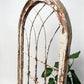 Windows - Large Wood Metal Arched Window Wall Decor, Rustic Farmhouse, Arched Church Frame by The Old Grainery (chippy pai...