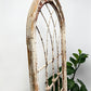 Windows - Large Wood Metal Arched Window Wall Decor, Rustic Farmhouse, Arched Church Frame by The Old Grainery (chippy pai...