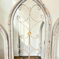 Windows - 3 French Country Wood Metal Arched Window Frame, Distressed Farmhouse Decor by The Old Grainery (arched, church...
