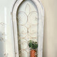 Set 3 XL Arched Wood Metal Gothic Window Frames, Rustic Farmhouse Decor Set