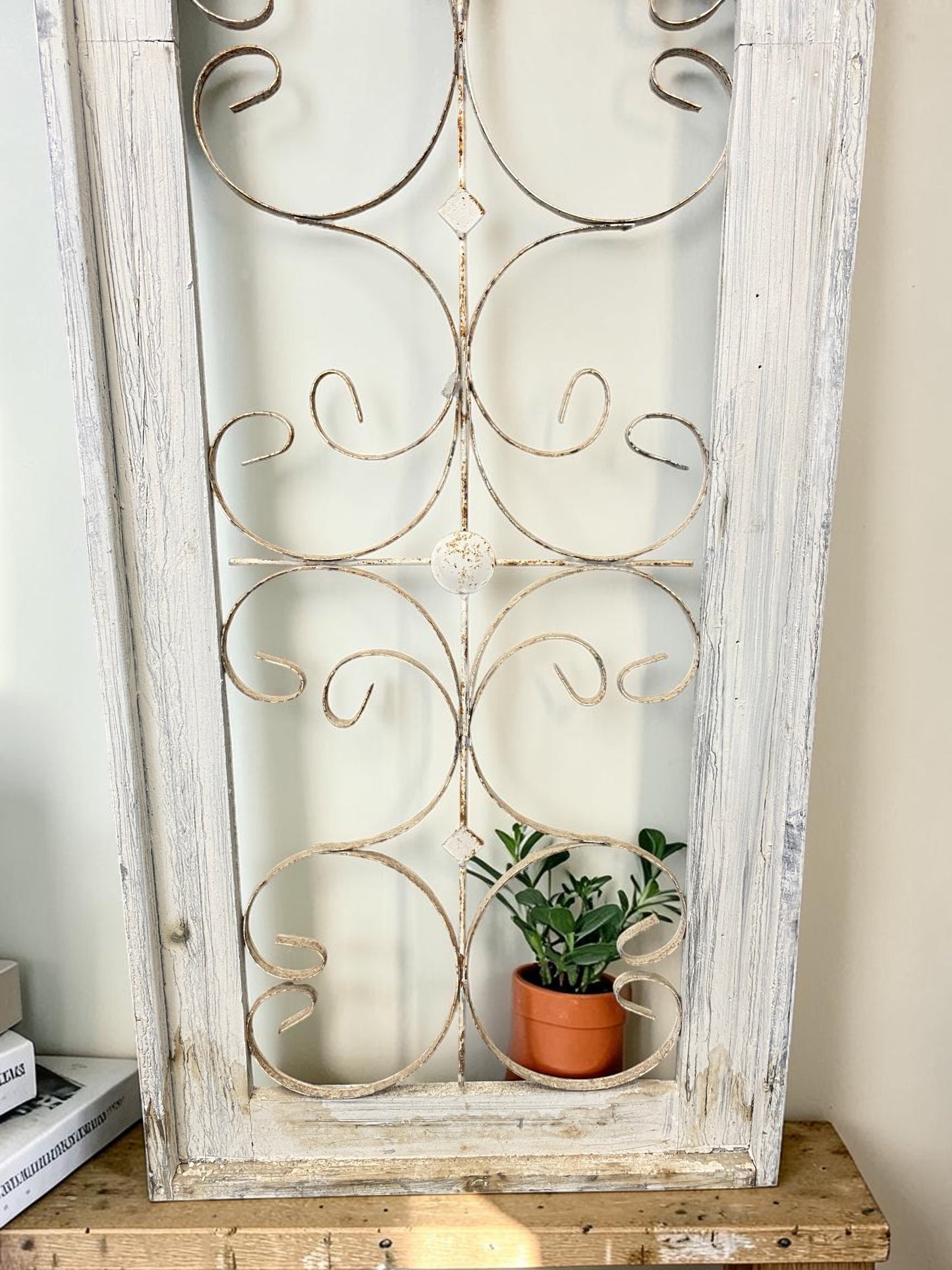Set 3 XL Arched Wood Metal Gothic Window Frames, Rustic Farmhouse Decor Set