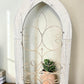 Set 3 XL Arched Wood Metal Gothic Window Frames, Rustic Farmhouse Decor Set