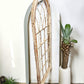 Wood Metal Window Wall Decor, Arched Cathedral (24x59) Rustic Window Frame