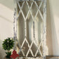 Windows - White Diamond Transom Window Frame (22x41.75) Rustic Wood Decorative Panel by The Old Grainery (architectural, d...