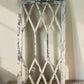 Windows - White Diamond Transom Window Frame (22x41.75) Rustic Wood Decorative Panel by The Old Grainery (architectural, d...