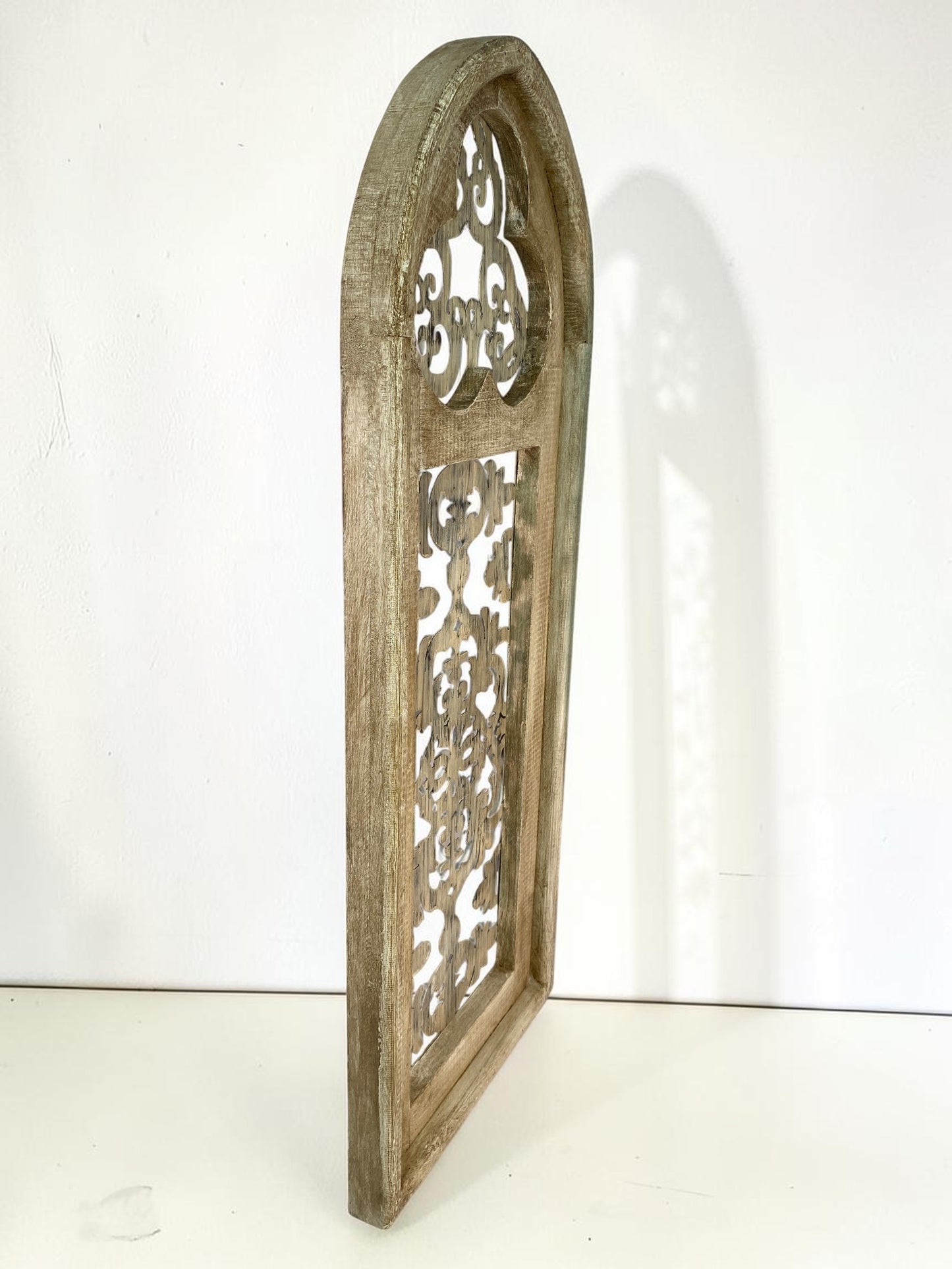 Windows - Cathedral Style Clover Window Frame, Gothic Arch, Antique Inspired Decor by The Old Grainery (cathedral window,...