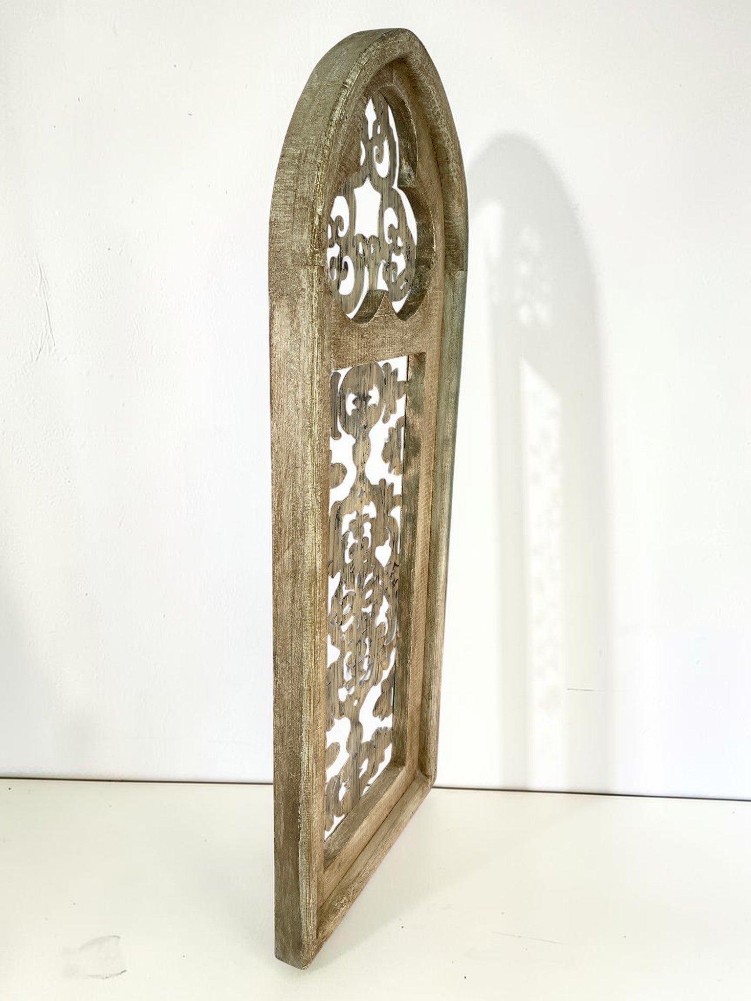 Windows - Cathedral Style Clover Window Frame, Gothic Arch, Antique Inspired Decor by The Old Grainery (cathedral window,...