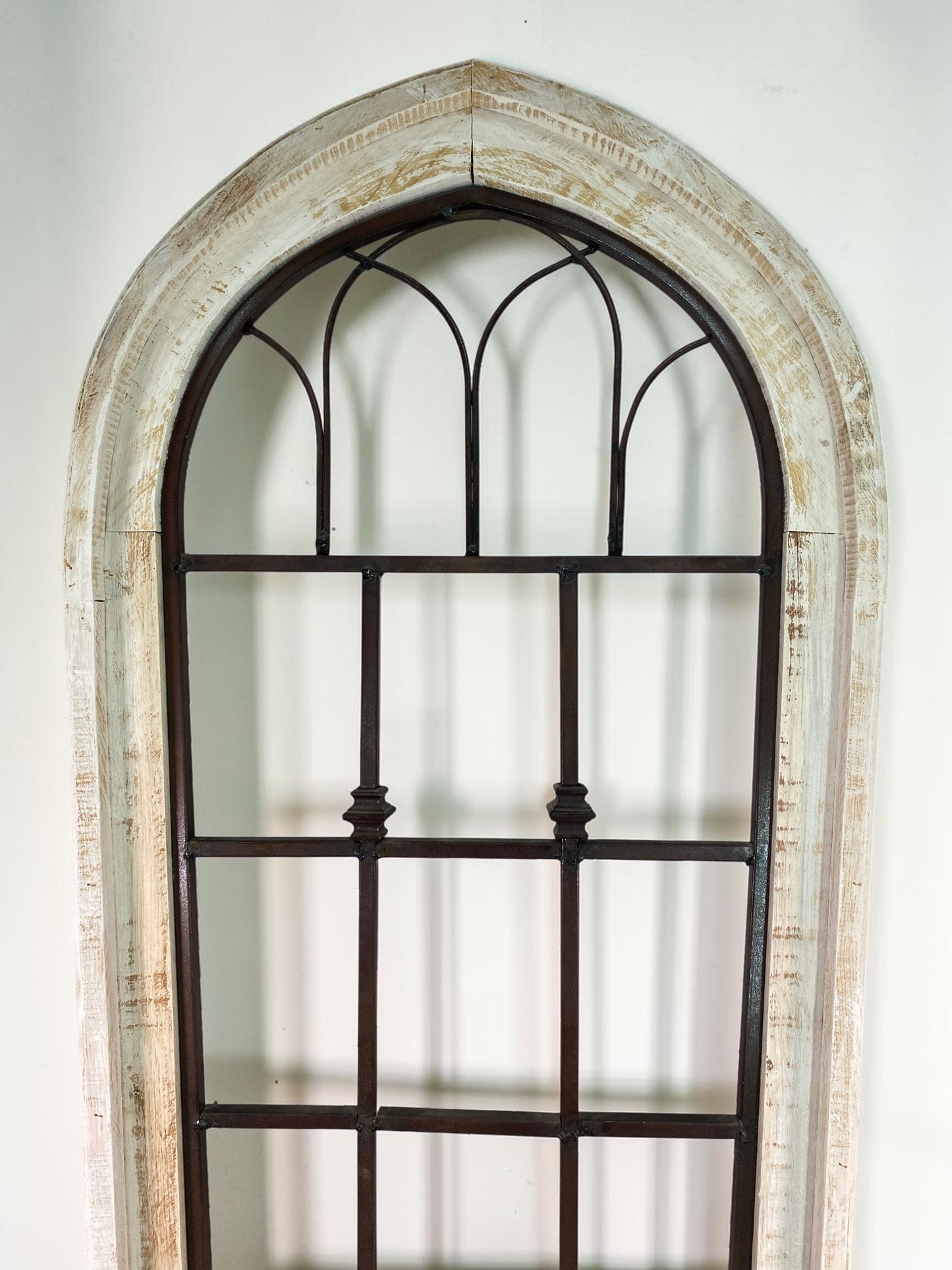 Windows - Arched Church Window Frame, Wood Metal Gothic (23x48.75) Farmhouse Decor A by The Old Grainery (arched, arched w...
