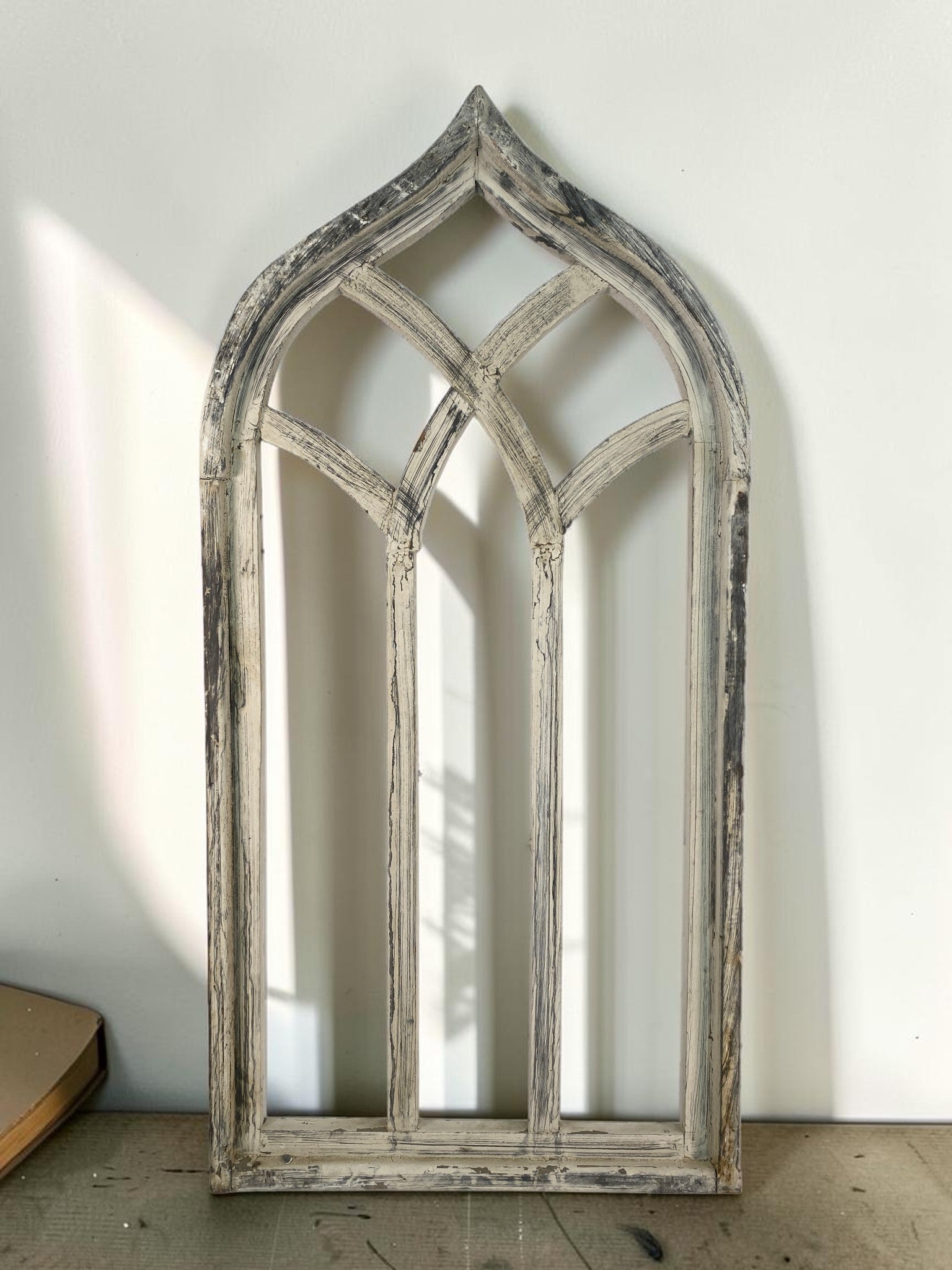 Windows - Gothic Arched Wall Accent, Wood Cathedral Church Window Frame, Farmhouse Decor by The Old Grainery (Arched, Cath...