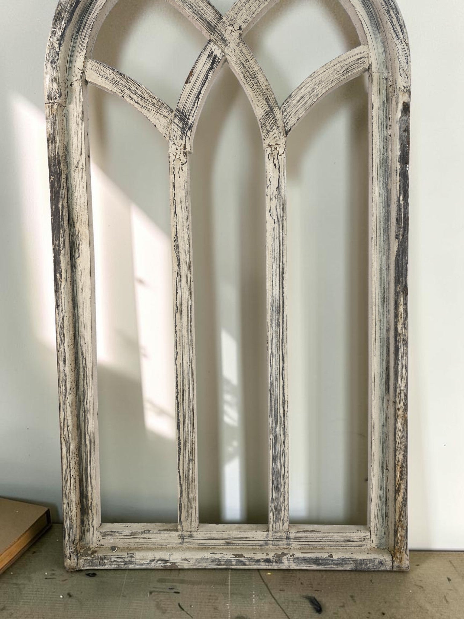 Windows - Gothic Arched Wall Accent, Wood Cathedral Church Window Frame, Farmhouse Decor by The Old Grainery (Arched, Cath...