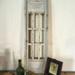 White Double Panel Wood, Distressed Farmhouse Window Panel, Cottage Wall Accent