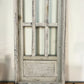 White Double Panel Wood, Distressed Farmhouse Window Panel, Cottage Wall Accent