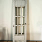 White Double Panel Wood, Distressed Farmhouse Window Panel, Cottage Wall Accent