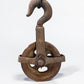 Antique Cast Iron Pulley and Hook, Vintage Barn Pulley, Farmhouse Industrial a3