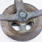 Antique Cast Iron Pulley and Hook, Vintage Barn Pulley, Farmhouse Industrial a3