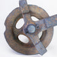 Antique Cast Iron Pulley and Hook, Vintage Barn Pulley, Farmhouse Industrial a3