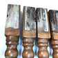 Home & Living > Furniture > Dining Room Furniture - 4 Wood Table Legs, Harvest Folk Art Architectural Salvage, Vintage Fur...