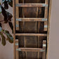 Reclaimed Wood Folding Table (67.75x22) Rustic Wood Dining, Kitchen Island B112