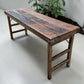 Reclaimed Wood Folding Table (67.75x22) Rustic Wood Dining, Kitchen Island B112