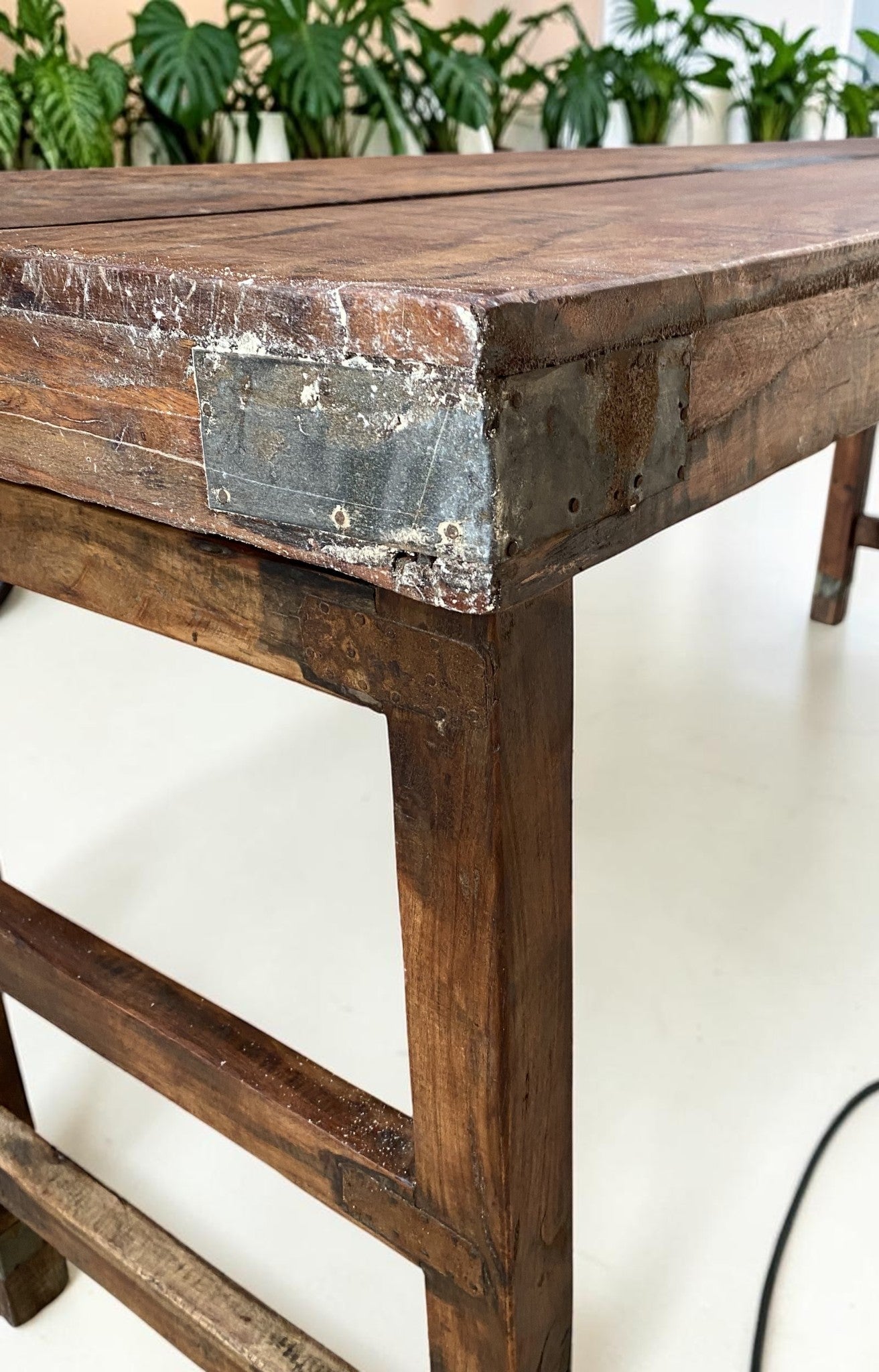 Reclaimed Wood Folding Table (67.5x21.5) Rustic Wood Dining, Kitchen Island B118