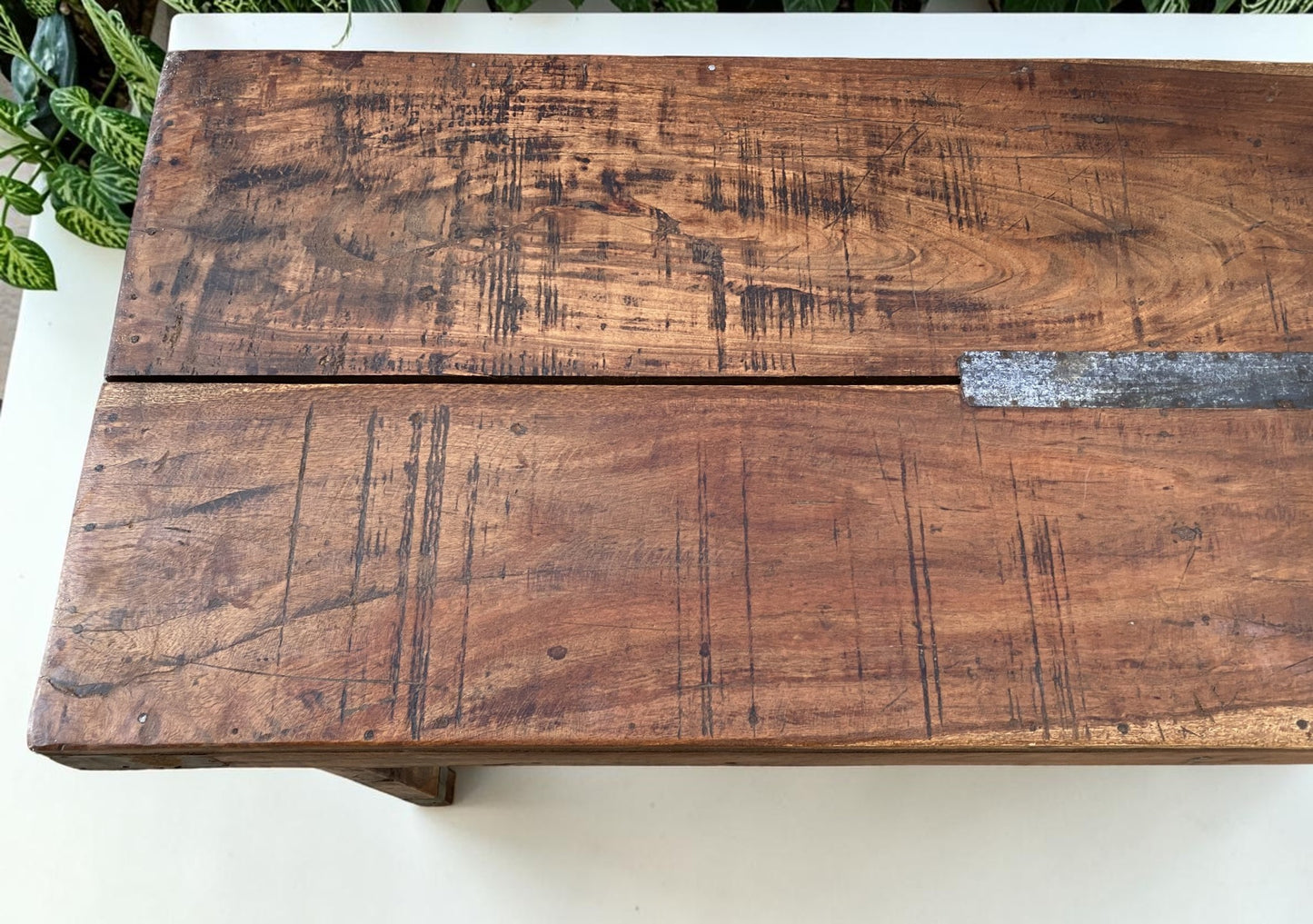Reclaimed Wood Folding Table (67.5x21.5) Rustic Wood Dining, Kitchen Island B118