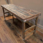 Reclaimed Wood Folding Table (68.5x22.5) Rustic Wood Dining, Kitchen Island B128