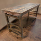 Reclaimed Wood Folding Table (68.5x22.5) Rustic Wood Dining, Kitchen Island B128