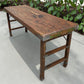 Reclaimed Wood Folding Table (68x22) Rustic Wood Dining, Kitchen Island B129