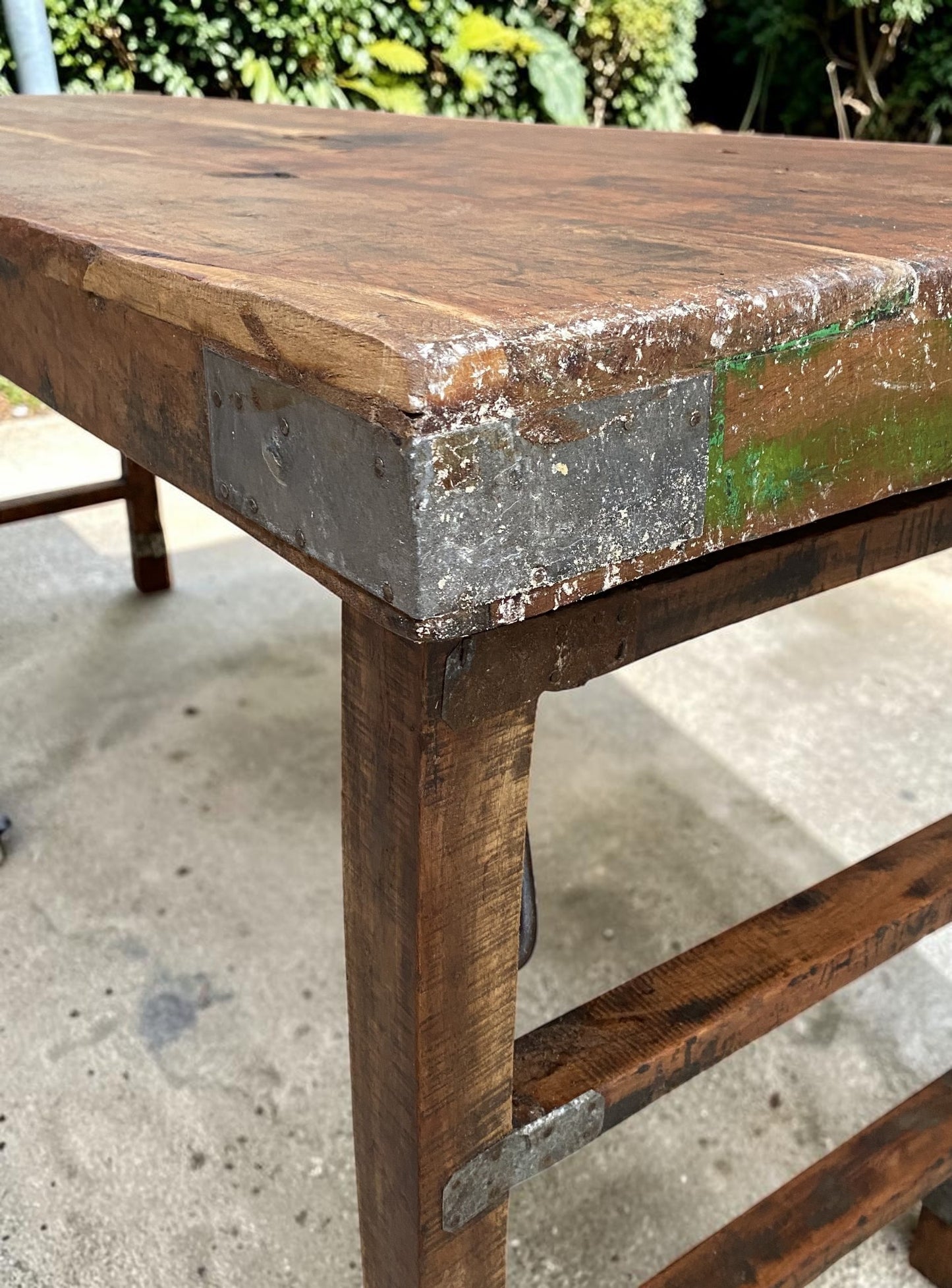 Reclaimed Wood Folding Table (68x22) Rustic Wood Dining, Kitchen Island B129