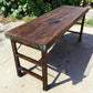 Reclaimed Wood Folding Table (68x22) Rustic Wood Dining, Kitchen Island B129