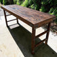 Reclaimed Wood Folding Table (68x22) Rustic Wood Dining, Kitchen Island B129