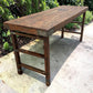 Reclaimed Wood Folding Table (68x22) Rustic Wood Dining, Kitchen Island B129