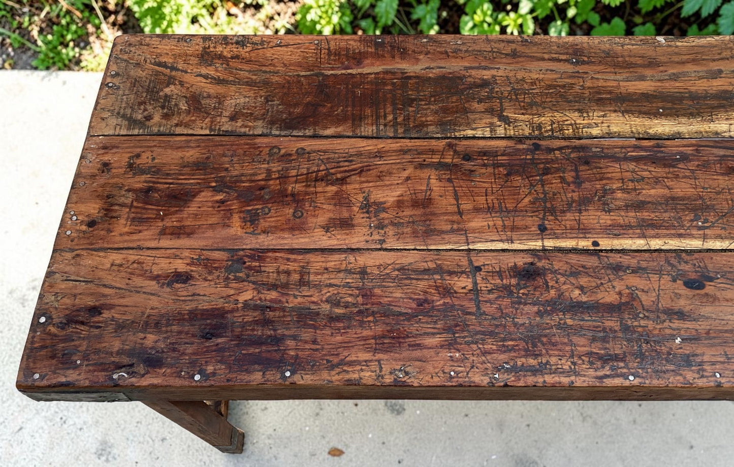 Reclaimed Wood Folding Table (68x22) Rustic Wood Dining, Kitchen Island B129