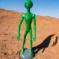 Alien Statue, Green Space Men, UFO Extraterrestrial Alien Art, Cast Aluminum, J