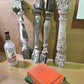 Balusters - 4 White Wood Balusters Architectural Salvage Spindles Porch Trim A11 by The Old Grainery (balusters, chippy, d...
