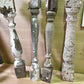 Balusters - 4 White Wood Balusters Architectural Salvage Spindles Porch Trim A11 by The Old Grainery (balusters, chippy, d...